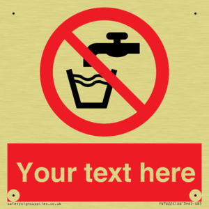 Custom prohibition not drinking water